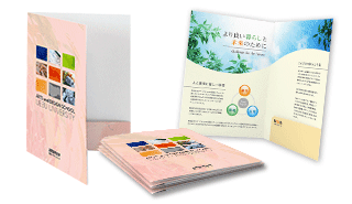 ECO紙製フォルダー印刷（ポケットホルダー）