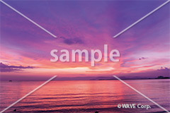 [7月] 水上の夕焼け