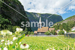 [7月] ノルウェー フロム旧市街の教会