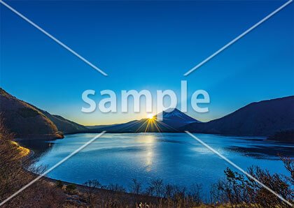 [1月] 富士山と本栖湖