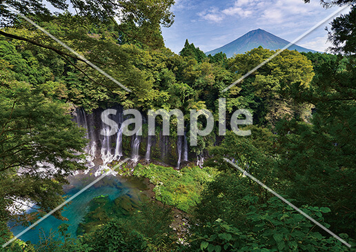 [9月] 白糸ノ滝と富士山