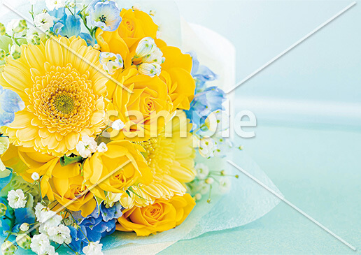 バラとガーベラのブーケ