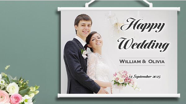 結婚式 タペストリー