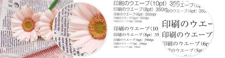 適切な解像度のイメージ