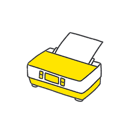 シールの印刷作業と品質確認