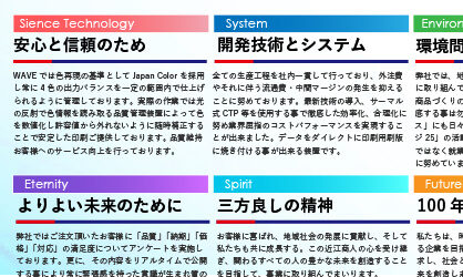 余白のないデザイン