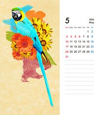 CDサイズ卓上プラスチックケース入りカレンダー（Aタイプ）