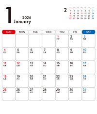 CDサイズ卓上プラスチックケース入りカレンダー（Cタイプ）