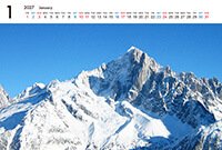 ハガキサイズ卓上プラスチックケース入りカレンダー（Aタイプ）