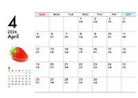 卓上ECOリング綴じカレンダー（13枚セット）日付面