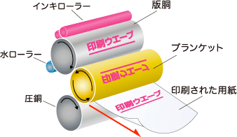 オフセット印刷の仕組み