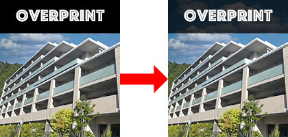 オーバープリントの失敗例2