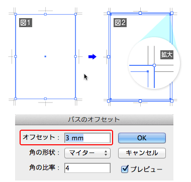 Illustrator初期設定 サイズとトリムマーク トンボ 設定方法