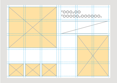 写真の強弱で動きをつける