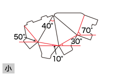 四角すいPOP（小）の角度