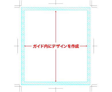 ガイド内にデザインを作成