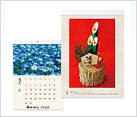 ECO壁掛けカレンダー(タンザック)印刷
