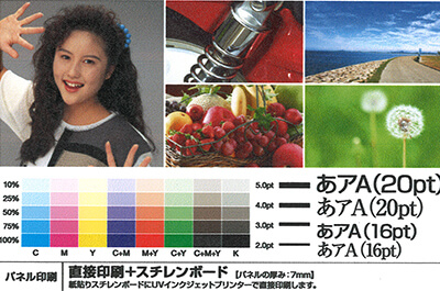 変更前のスチレンボード＋直接印刷
				