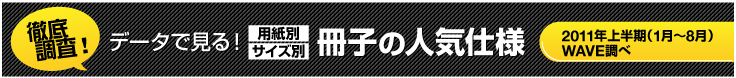 データで見る！冊子人気仕様