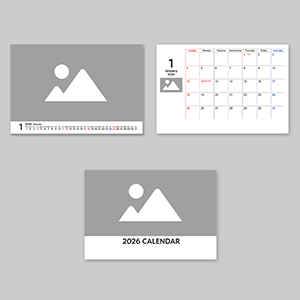 卓上プラスチックケース入りカレンダー