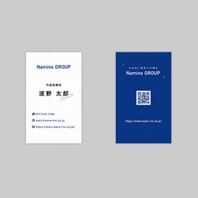 名刺：QRコードをデザインしてWEBサイトに誘導
