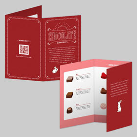 薄型3つ折り名刺：小さなリーフレットなど名刺以外の用途にも