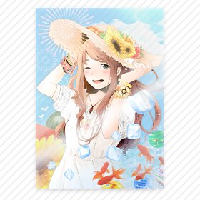 ノベルティグッズ：破れにくく水滴にも強く、紙のポスターよりも高級感があります