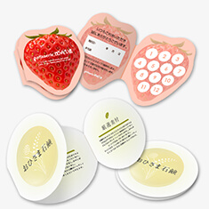 型抜きパンフレット・スタンプカード