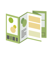 フライヤー印刷でリーフレット型イラスト集