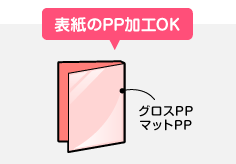 表紙の表面加工OK