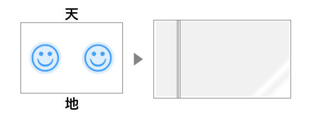 [横向きデザインの場合]