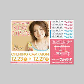 A6フライヤー:開店告知や各種PRに活用