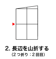 クロス16頁折りの折り方2