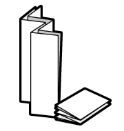 2つ折りクロスW折り