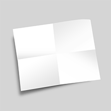 W折クロス8頁折り