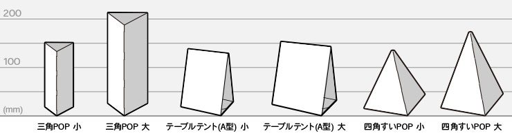 卓上pop 三角pop テーブルテント スタンドポップ等 印刷 プリントが格安 オリジナルグッズ作成ならネット印刷通販の Wave