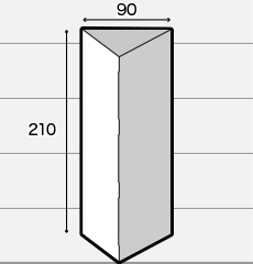 三角柱POP（大）寸法