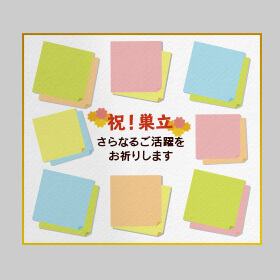 大色紙:寄せ書き用の色紙