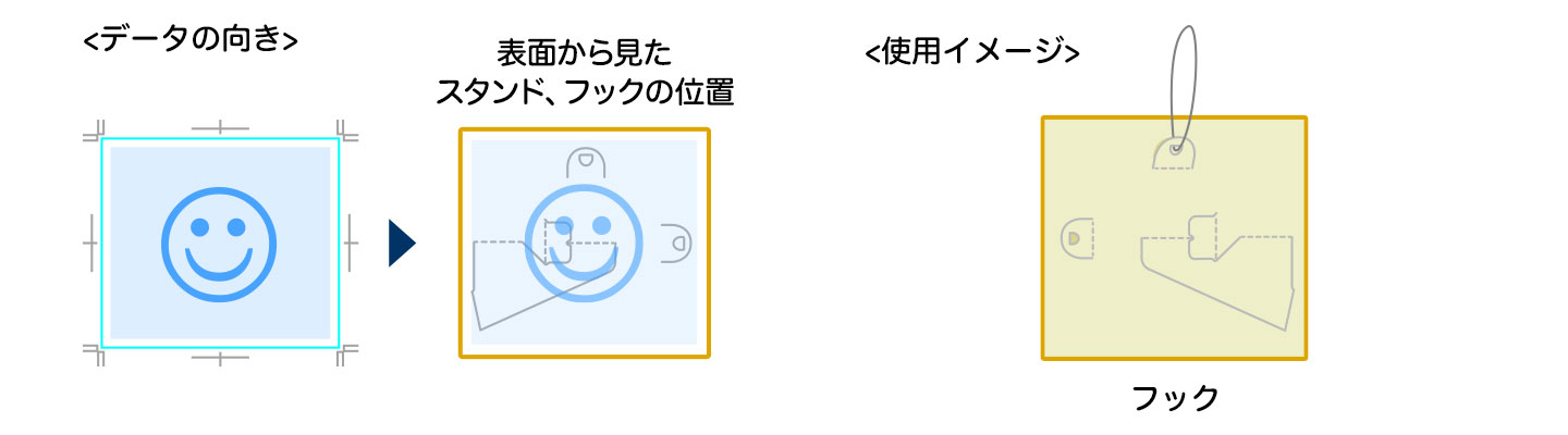 横使いの場合フックのみご利用いただけます