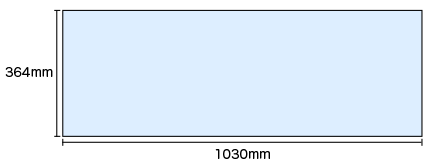 B3ワイド中吊り広告のサイズ