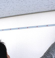 鉛筆で印をつける