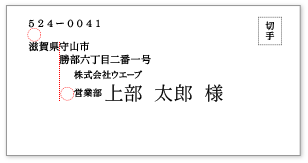 横書きの場合