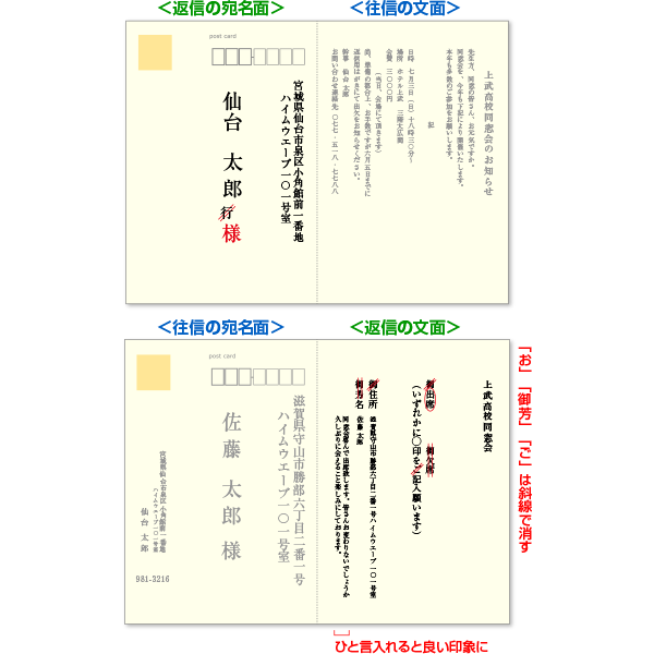 知っておきたい一般常識 はがきの種類に応じた書き方とマナー 印刷の現場から 印刷 プリントのネット通販waveのブログ