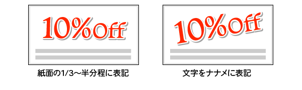 何がどれだけ割引きになるかを一目で分かりやすくする