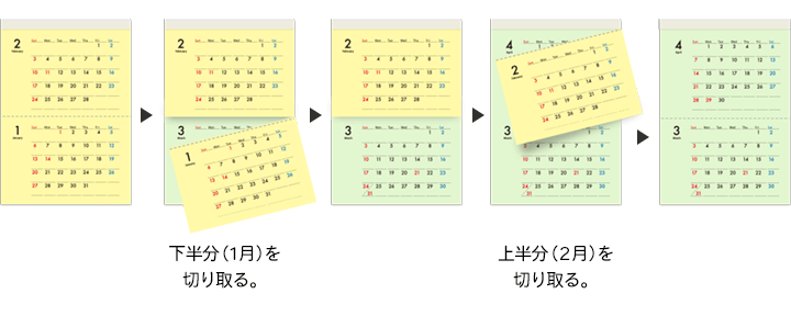 2か月カレンダー 3か月カレンダー をオリジナルデザインで作れます 印刷の現場から 印刷 プリントのネット通販waveのブログ