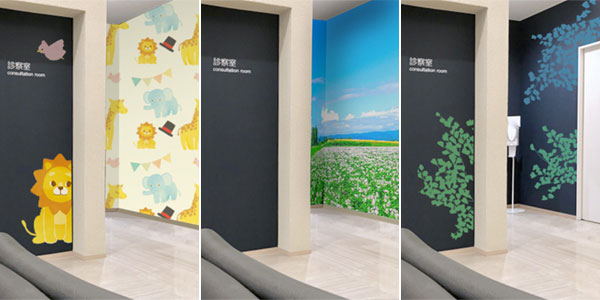 病院 クリニックを明るい雰囲気に オススメの壁紙デザイン 素材をご